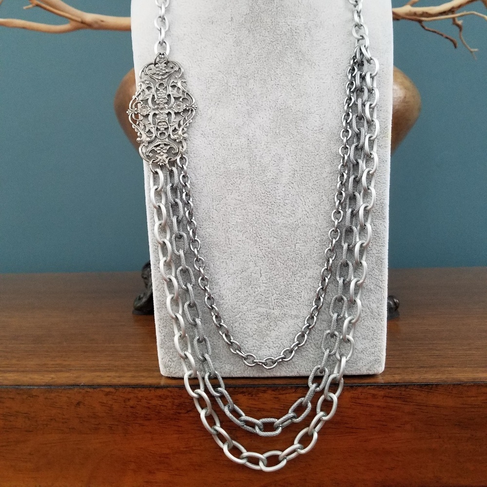 Sabika Country Star Three Row Necklace Make Offer